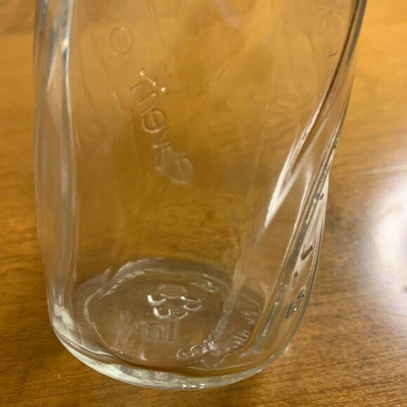 Vintage Lot of 5 Evenflo Twist Glass Baby Bottles No Caps 4 OZ Made in Mexico‌ - Picture 2 of 5